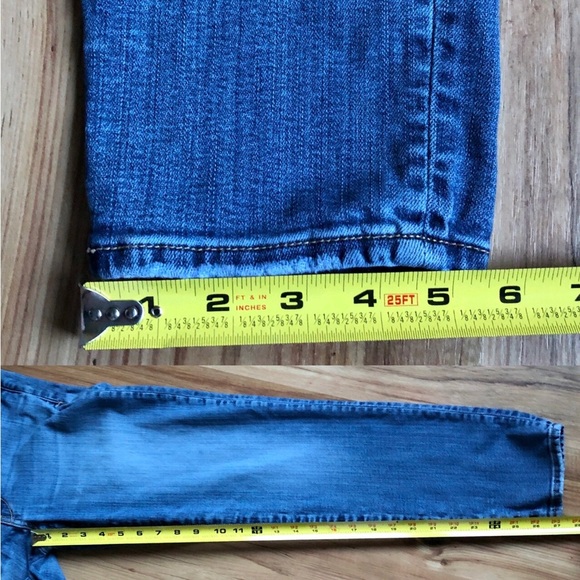 AMERICAN EAGLE Skinny Jeans Super Stretch Distressed Blue Size 6 Short Women’s - Picture 10 of 16